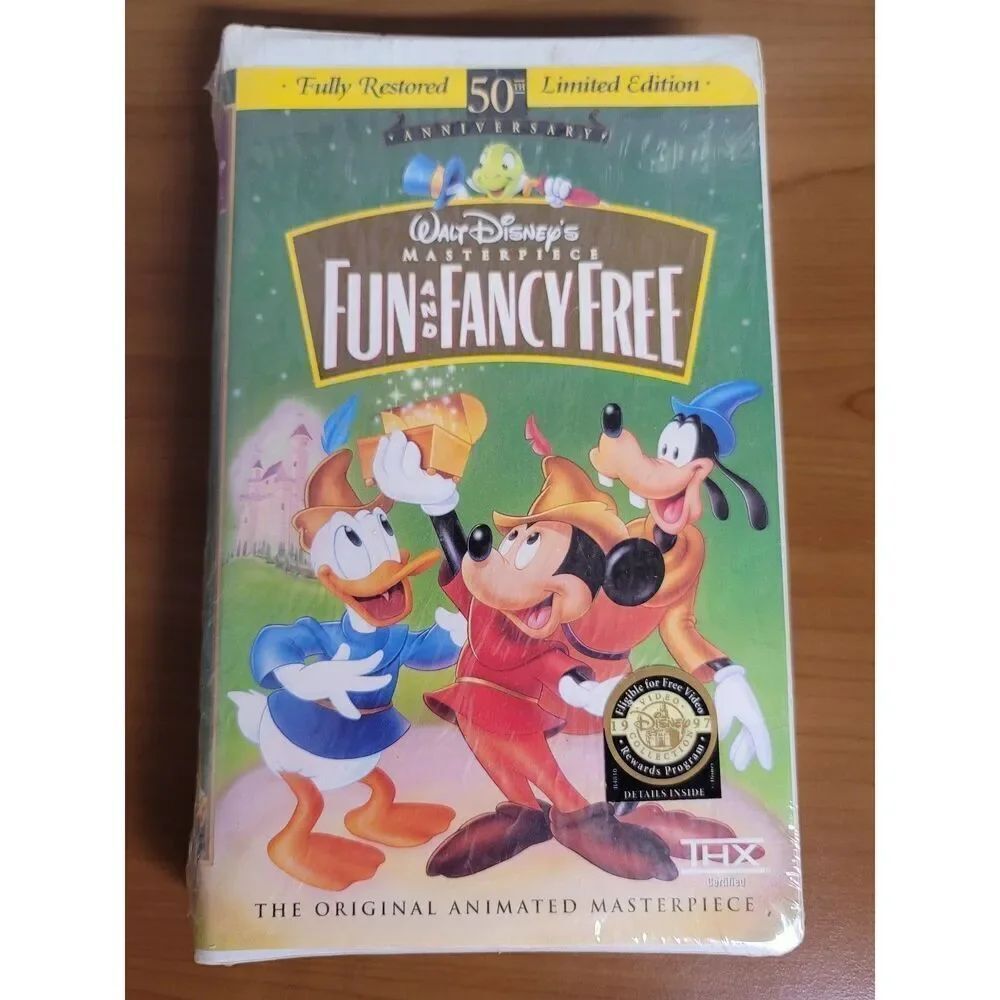 VHS Disney Fun and Fancy Free 50th Anniversary Edition #A32